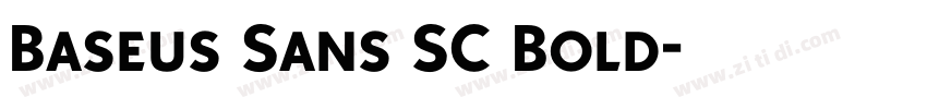 Baseus Sans SC Bold字体转换